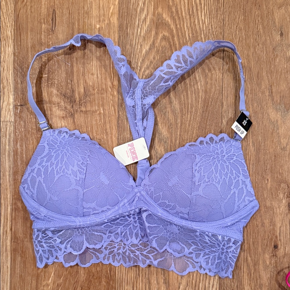 PINK Victoria's Secret Lavender Lace Bralette
